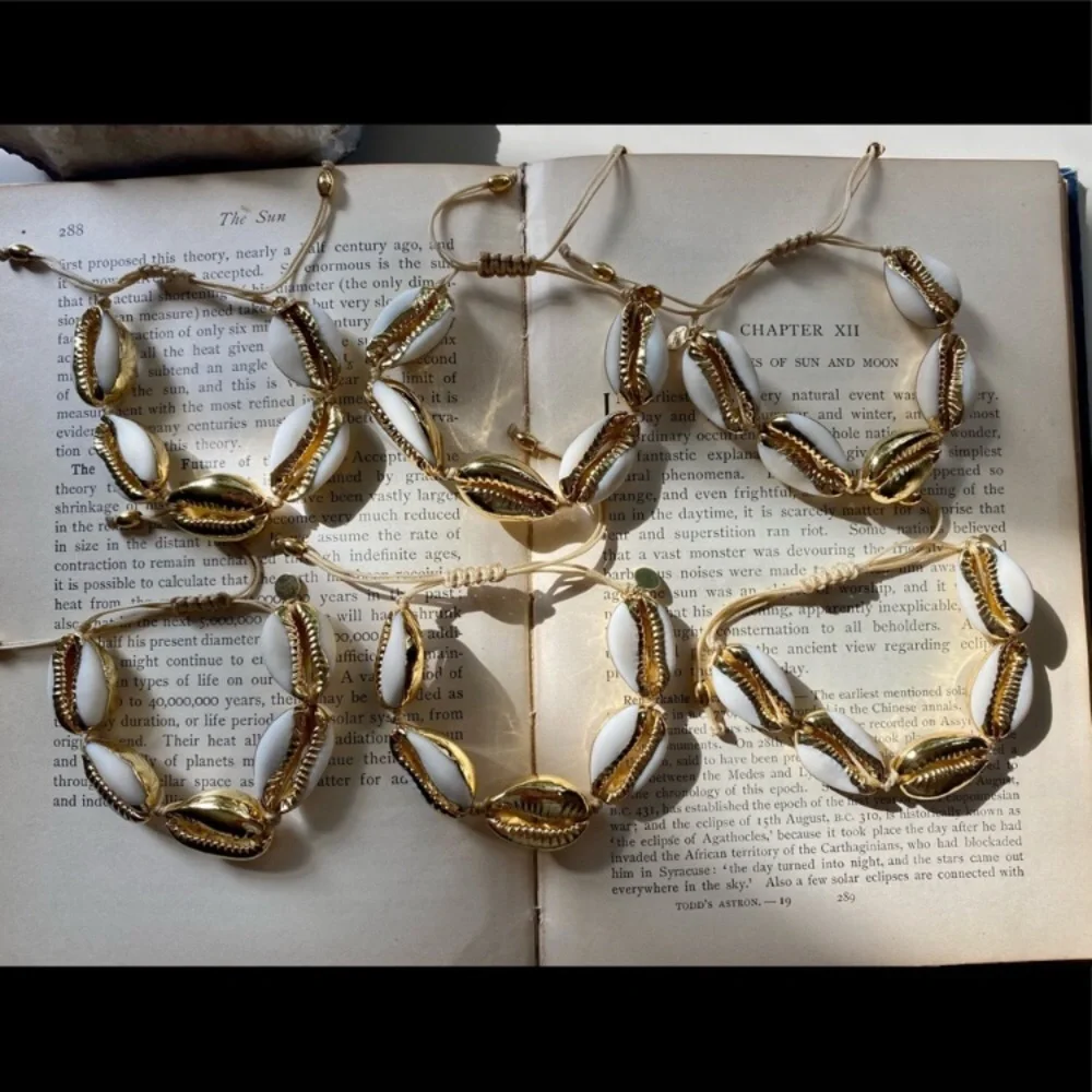 Gold Cowrie Shell Bracelet